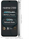Realme C100i 4G 17.14 Centimeter (6.75) 8MP Rear Camera 5MP Front Camera 120Hz HD+ LCD Display Unisoc T7250 Octa Core Processor Smartphones Mobile