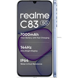 Realme C83 5G 17.30 Centimeter (6.80) 13MP Rear Camera 5MP Front Camera 144Hz HD+ 900 nits Ultra Bright LCD Display MediaTek Dimensity 6300 Octa Core Processor Smartphones Mobile