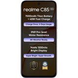 Realme C85 5G 17.27 Centimeter (6.80) 50MP Sony IMX852 Rear Camera 8MP AI Front Camera 144Hz Eye Comfort HD+ 1200 nits LCD Display MediaTek Dimensity 6300 5G 6nm Octa Core Processor Smartphones Mobile