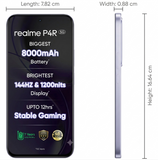 Realme P4R 5G 17.30 Centimeter (6.81) 50MP+2MP Dual Rear Camera 8MP Front Camera 144Hz HD+ LCD Display MediaTek Dimensity 6300 Octa Core Processor Smartphones Mobile