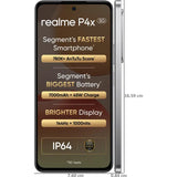 Realme P4x 5G 17.07 Centimeter (6.72) 50MP + 2MP Dual Rear Camera 8MP Front Camera 144Hz Full HD+ 1000nits Sunlight LCD Display Mediatek Dimensity 7400 Ultra 5G Octa Core Processor Smartphones Mobile