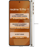 Realme 15 Pro 5G 17.27 Centimeter (6.80) 50MP Sony IMX896 OIS + 50MP Ultra Wide Angle Dual Rear Camera 50MP Front Camera 144Hz 1.5K+ 6500nits HyperGlow 4D Curve+ Display Qualcomm Snapdragon®7 Gen 4 Octa Core Processor Smartphones Mobile
