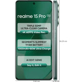 Realme 15 Pro 5G 17.27 Centimeter (6.80) 50MP Sony IMX896 OIS + 50MP Ultra Wide Angle Dual Rear Camera 50MP Front Camera 144Hz 1.5K+ 6500nits HyperGlow 4D Curve+ Display Qualcomm Snapdragon®7 Gen 4 Octa Core Processor Smartphones Mobile