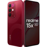 Realme 15x 5G 17.27 Centimeter (6.80) 50MP Sony IMX852 AI + 50MP WideAngle Dual Rear Camera 50MP Front Camera 144Hz 1200nit Ultra Bright HD+ Display MediaTek Dimensity 6300 6nm Octa Core Processor Smartphones Mobile