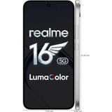 Realme 16 5G 16.69 Centimeter (6.57) 50MP Wide Angle + 2MP Monochrome Dual Rear Camera 50MP Front Camera 120Hz Full HD+ AMOLED (Flexible) Display Mediatek® Dimensity® 6400 Turbo Octa Core Processor Smartphones Mobile