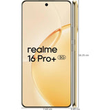 Realme 16 Pro+ 5G 17.27 Centimeter (6.80) 200MP + 50MP + 8MP Triple Rear Camera 50MP Front Camera 144Hz Full HD+ 4D Curved AMOLED Display Qualcomm Snapdragon®7 Gen 4 Octa Core Processor Smartphones Mobile