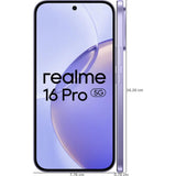 Realme 16 Pro 5G 17.22 Centimeter (6.78) 200MP + 8MP Dual Rear Camera 50MP Front Camera 144Hz Full HD+ AMOLED Display MediaTek Dimensity 7300 Max 5G Octa Core Processor Smartphones Mobile