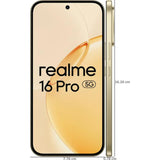 Realme 16 Pro 5G 17.22 Centimeter (6.78) 200MP + 8MP Dual Rear Camera 50MP Front Camera 144Hz Full HD+ AMOLED Display MediaTek Dimensity 7300 Max 5G Octa Core Processor Smartphones Mobile