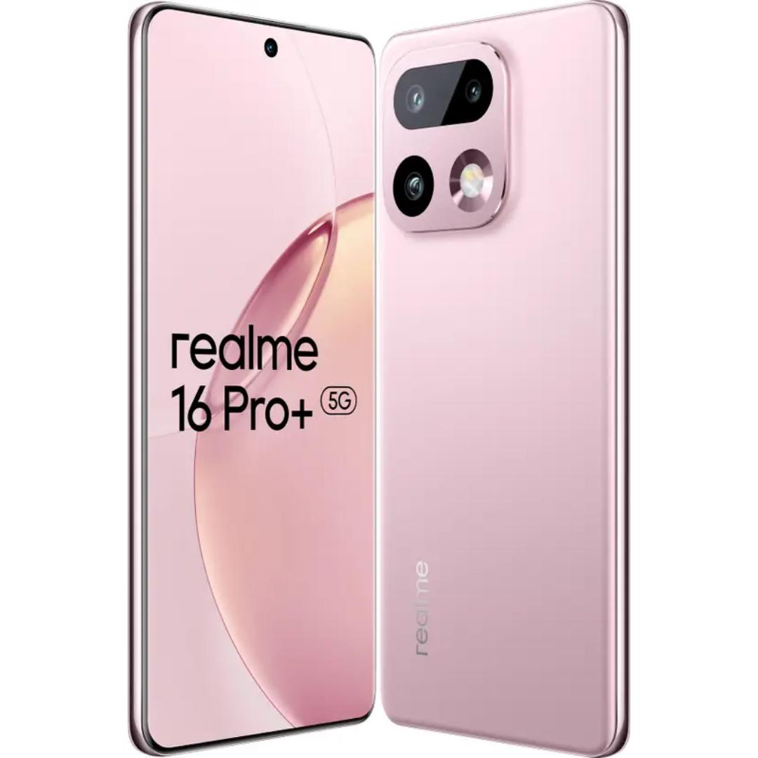 Realme 16 Pro+ 5G 17.27 Centimeter (6.80) 200MP + 50MP + 8MP Triple Rear Camera 50MP Front Camera 144Hz Full HD+ 4D Curved AMOLED Display Qualcomm Snapdragon®7 Gen 4 Octa Core Processor Smartphones Mobile