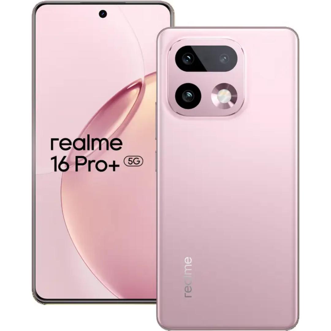 Realme 16 Pro+ 5G 17.27 Centimeter (6.80) 200MP + 50MP + 8MP Triple Rear Camera 50MP Front Camera 144Hz Full HD+ 4D Curved AMOLED Display Qualcomm Snapdragon®7 Gen 4 Octa Core Processor Smartphones Mobile