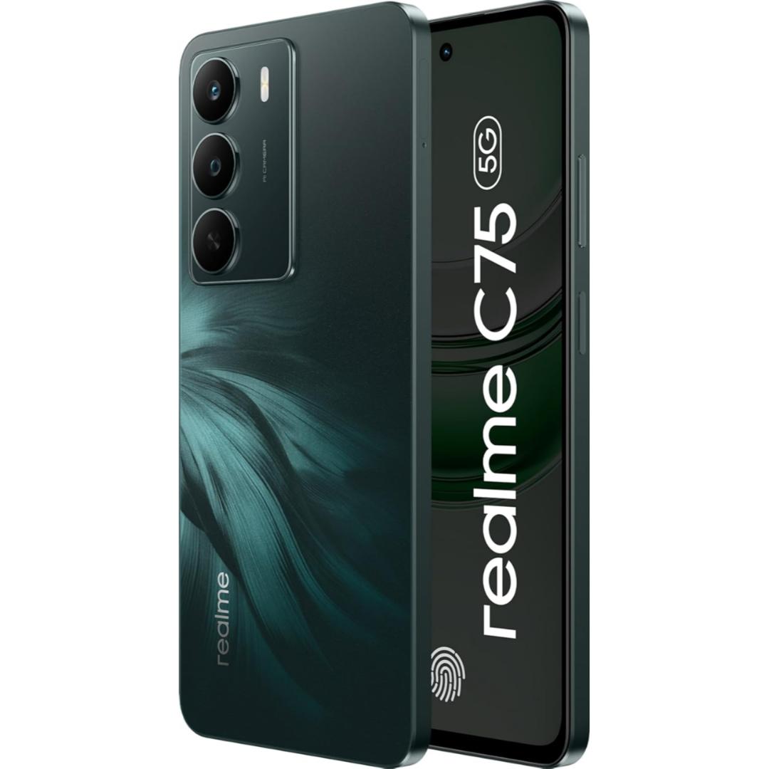 Realme C75 5G 16.94 Centimeter (6.67) 32MP Galaxy Core GC32E2 AF Rear Camera 8MP Front Camera 120Hz Eye Comfort HD+ LCD Display Mediatek Dimensity 6300 Octa Core Processor Smartphones Mobile