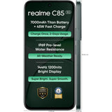 Realme C85 5G 17.27 Centimeter (6.80) 50MP Sony IMX852 Rear Camera 8MP AI Front Camera 144Hz Eye Comfort HD+ 1200 nits LCD Display MediaTek Dimensity 6300 5G 6nm Octa Core Processor Smartphones Mobile