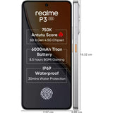Realme P3 5G 16.94 Centimeter (6.67) Dual Rear Camera 50MP + 2MP AI Camera & 16MP Front Camera Full HD+ 120Hz AMOLED Esports Display Qualcomm Snapdragon® 6 Gen 4 5G 4nm Octa Core Processor Smartphones Mobile