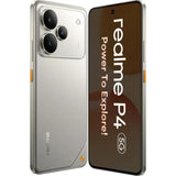 Realme P4 5G 17.20 Centimeter (6.77) 50MP OV50D40 Sensor AI + 8MP WideAngle Dual Rear Camera 16MP Front Camera 144Hz HyperGlow Full HD+ AMOLED Flexible Display Mediatek Dimensity 7400 Ultra 5G 4nm Octa Core Processor Smartphones Mobile