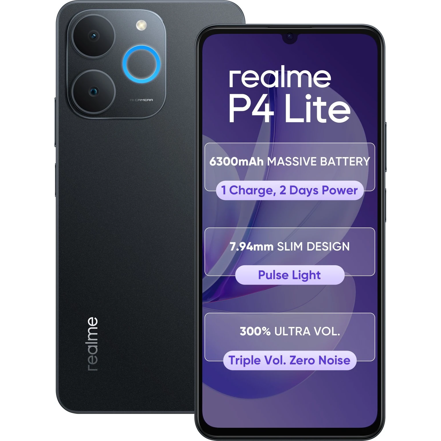 Realme P4 Lite 4G 17.13 Centimeter (6.74) OV13B10 13MP Rear Camera SC520CS  5MP Front Camera 90Hz HD+ LCD Display Unisoc T7250 Octa Core Processor Smartphones Mobile