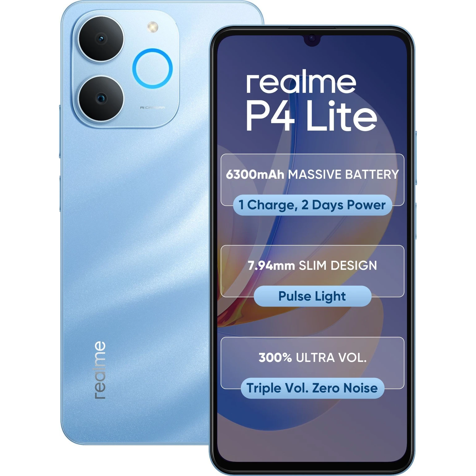Realme P4 Lite 4G 17.13 Centimeter (6.74) OV13B10 13MP Rear Camera SC520CS  5MP Front Camera 90Hz HD+ LCD Display Unisoc T7250 Octa Core Processor Smartphones Mobile