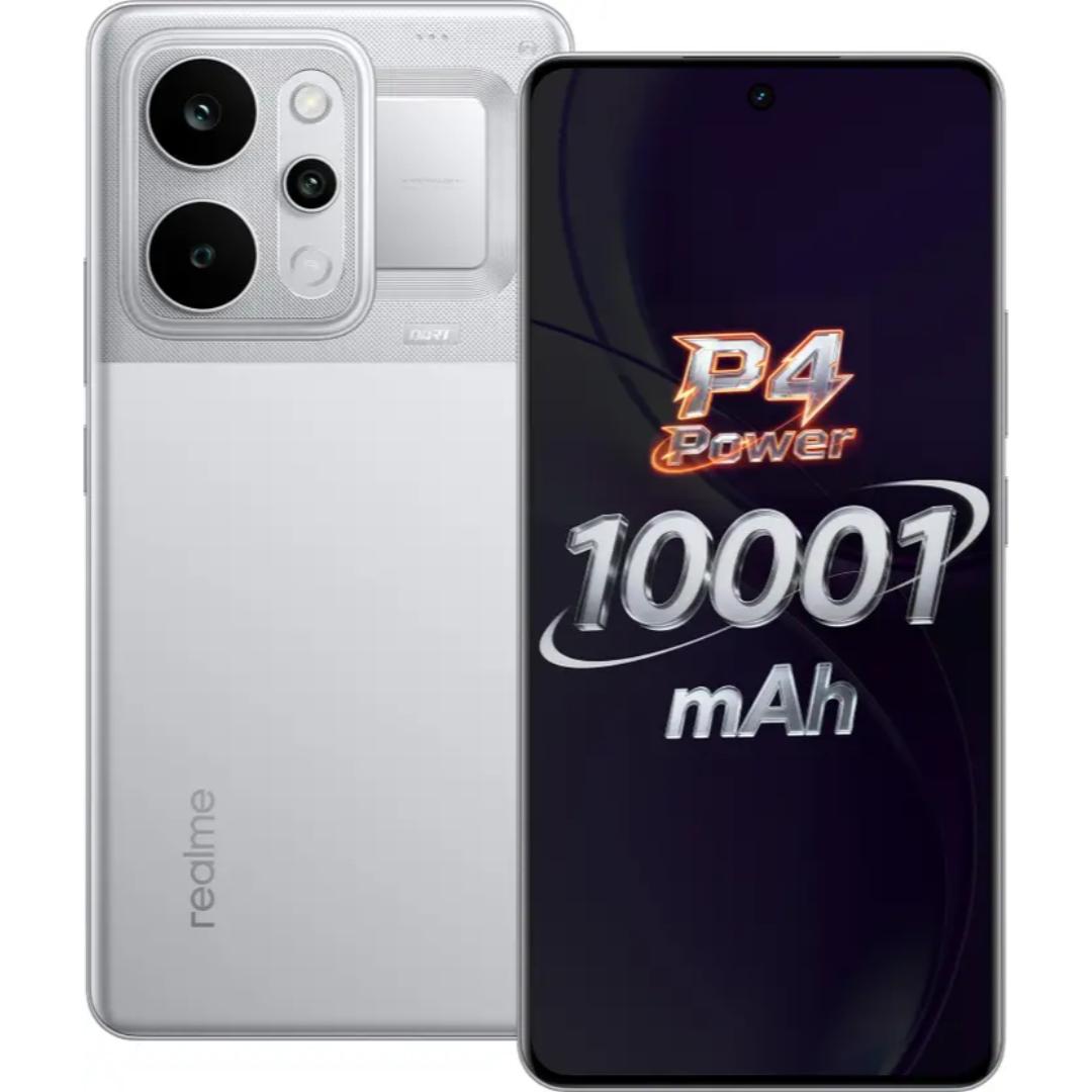 Realme P4 Power 5G 17.27 Centimeter (6.80) 50MP Sony IMX882 + 8MP Ultra Wide Dual Rear Camera 16MP Front Camera 144Hz Full HD+ 600nits Flexible Curved AMOLED Display MediaTek Dimensity 7400 Ultra 5G Octa Core Processor Smartphones Mobile