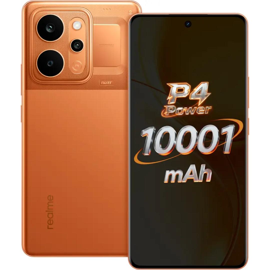 Realme P4 Power 5G 17.27 Centimeter (6.80) 50MP Sony IMX882 + 8MP Ultra Wide Dual Rear Camera 16MP Front Camera 144Hz Full HD+ 600nits Flexible Curved AMOLED Display MediaTek Dimensity 7400 Ultra 5G Octa Core Processor Smartphones Mobile