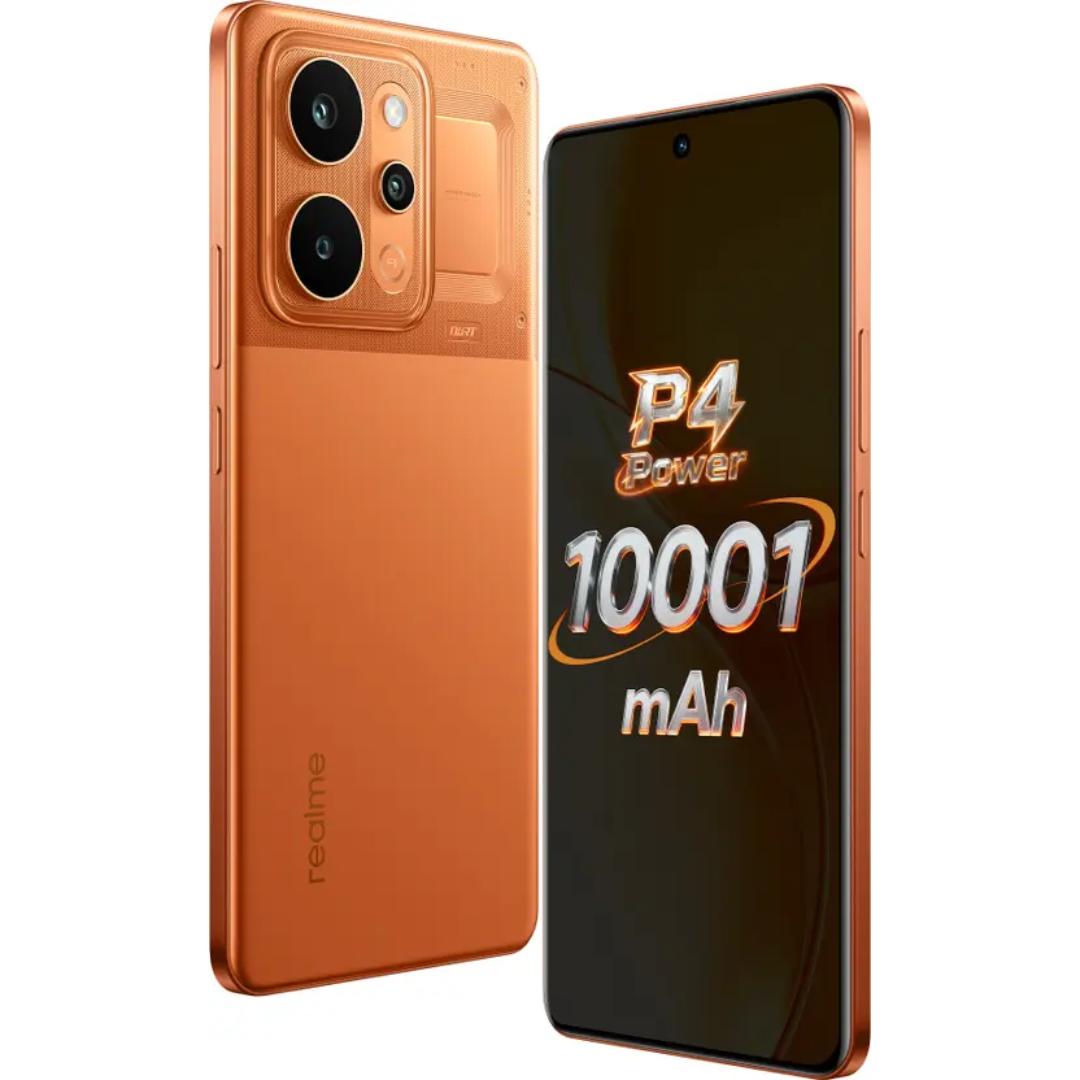 Realme P4 Power 5G 17.27 Centimeter (6.80) 50MP Sony IMX882 + 8MP Ultra Wide Dual Rear Camera 16MP Front Camera 144Hz Full HD+ 600nits Flexible Curved AMOLED Display MediaTek Dimensity 7400 Ultra 5G Octa Core Processor Smartphones Mobile