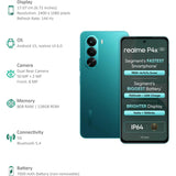 Realme P4x 5G 17.07 Centimeter (6.72) 50MP + 2MP Dual Rear Camera 8MP Front Camera 144Hz Full HD+ 1000nits Sunlight LCD Display Mediatek Dimensity 7400 Ultra 5G Octa Core Processor Smartphones Mobile