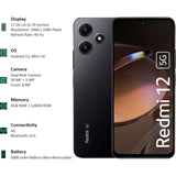 Redmi 12 5G 4GB RAM 128GB ROM 17.20 Centimeter (6.79) Qualcomm Snapdragon 4 Gen 2 Processor Full HD+ Display Dual Rear Camera 50MP + 2MP, 8MP Front Camera Smartphones Mobile