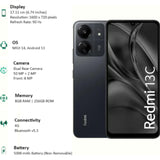 Redmi 13C 8GB RAM 256GB ROM 17.11 Centimeter (6.74) Powerful MediaTek Helio G85 Octa Core Processor HD+ Display Dual Rear Camera 50 MP + 2 MP, 8 MP Front Camera Smartphones Mobile