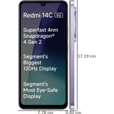 Redmi 14C 5G 17.47 Centimeter (6.88) 50 MP Rear Camera & 8 MP Front Camera HD+ 120Hz Snapdragon® 4s Gen 2 5G Octa Core Processor Smartphones Mobile