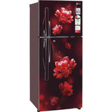 LG 240.0 L GL-S292RSCY.ASCZEBN 2 Star Smart Diagnosis Convertible Smart Inverter Compressor Frost Free Double Door Refrigerator (Scarlet Charm)