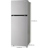 LG 343.0 L GL-S382SPZY.APZZEBN 2 Star Smart Diagnosis with Smart Inverter Compressor Convertible Frost Free Double Door Refrigerator (Shiny Steel Finish)