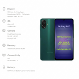 Samsung 17.13 Centimeter (6.74) Galaxy A07 4G HD+ 90 Hz PLS Display Dual Rear Camera 50 MP + 2 MP & 8 MP Front Camera 6 nm MediaTek Helio G99 Octa Core Processor Smartphones Mobile