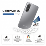 Samsung 17.02 Centimeter (6.7) Galaxy A17 5G Charger in the Box Full HD+ 90 Hz Super AMOLED Display Triple Rear Camera 50 MP + 5 MP + 2 MP & 13 MP Front Camera Samsung Exynos 1330 Octa Core Processor Smartphones Mobile