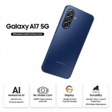 Samsung 17.02 Centimeter (6.7) Galaxy A17 5G Charger in the Box Full HD+ 90 Hz Super AMOLED Display Triple Rear Camera 50 MP + 5 MP + 2 MP & 13 MP Front Camera Samsung Exynos 1330 Octa Core Processor Smartphones Mobile