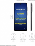 Samsung 17.02 Centimeter (6.7) Galaxy A17 5G Charger in the Box Full HD+ 90 Hz Super AMOLED Display Triple Rear Camera 50 MP + 5 MP + 2 MP & 13 MP Front Camera Samsung Exynos 1330 Octa Core Processor Smartphones Mobile