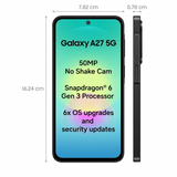 Samsung 16.89 Centimeter (6.65) Galaxy A27 5G 120 Hz Full HD+ Super AMOLED Display Triple Rear Camera 50 MP + 5 MP + 2 MP & 12 MP Front Camera Qalcomm® Snapdragon® 6 Gen 3 Octa Core Processor Smartphones Mobile
