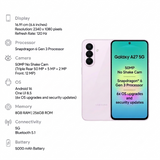 Samsung 16.89 Centimeter (6.65) Galaxy A27 5G 120 Hz Full HD+ Super AMOLED Display Triple Rear Camera 50 MP + 5 MP + 2 MP & 12 MP Front Camera Qalcomm® Snapdragon® 6 Gen 3 Octa Core Processor Smartphones Mobile
