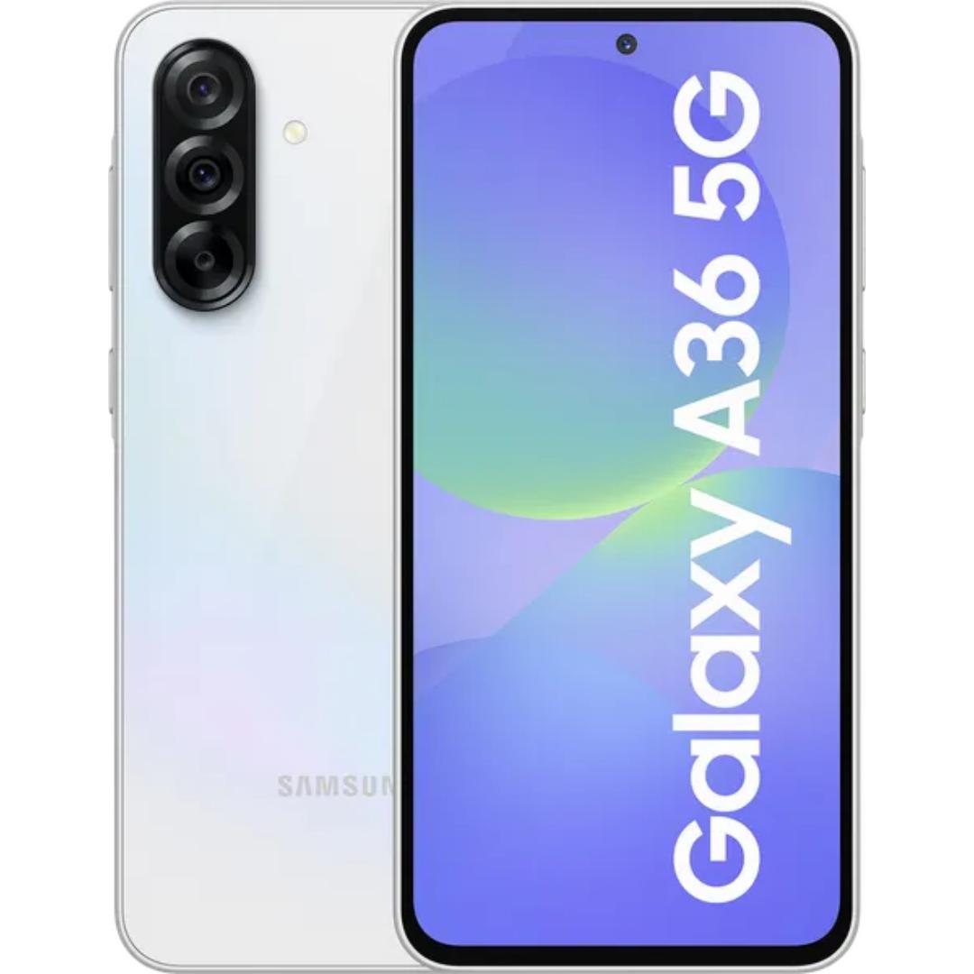 Samsung 17.02 Centimeter (6.7) Galaxy A36 5G Full HD+ 120 Hz Super AMOLED Display Triple Rear Camera 50 MP + 8 MP + 5 MP & 12 MP Front Camera Qualcomm Snapdragon 6s Gen 3, Octa Core Processor Smartphones Mobile
