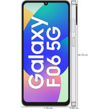 Samsung 17.13 Centimeter (6.74) Galaxy F06 5G Dual Rear Camera 50MP + 2MP, 8MP Front Camera 90Hz HD+ PLS LCD Display MediaTek Dimensity 6300 Octa Core Processor Smartphones Mobile