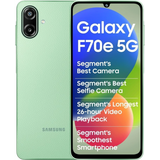 Samsung 17.13 Centimeter (6.74) Galaxy F70E 5G Dual Rear Camera 50MP + 2MP, 8MP Front Camera HD+ PLS LCD Display MediaTek Dimensity 6300 Octa Core Processor Smartphones Mobile