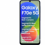 Samsung 17.13 Centimeter (6.74) Galaxy F70E 5G Dual Rear Camera 50MP + 2MP, 8MP Front Camera HD+ PLS LCD Display MediaTek Dimensity 6300 Octa Core Processor Smartphones Mobile