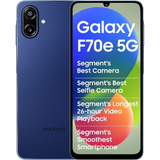 Samsung 17.13 Centimeter (6.74) Galaxy F70E 5G Dual Rear Camera 50MP + 2MP, 8MP Front Camera HD+ PLS LCD Display MediaTek Dimensity 6300 Octa Core Processor Smartphones Mobile