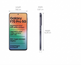 Samsung 17.02 Centimeter (6.70) Galaxy F70 Pro 5G Triple Rear Camera 50MP + 5MP + 2MP, 12MP Front Camera Full HD+ Super AMOLED Display Qualcomm® Snapdragon® 6 Gen 3 Octa Core Processor Smartphones Mobile