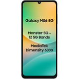 Samsung 17.13 Centimeter (6.74) Galaxy M06 5G Dual Rear Camera 50MP + 2MP, 8MP Front Camera 90Hz HD+ PLS LCD Display MediaTek Dimensity 6300 Octa Core Processor Smartphones Mobile
