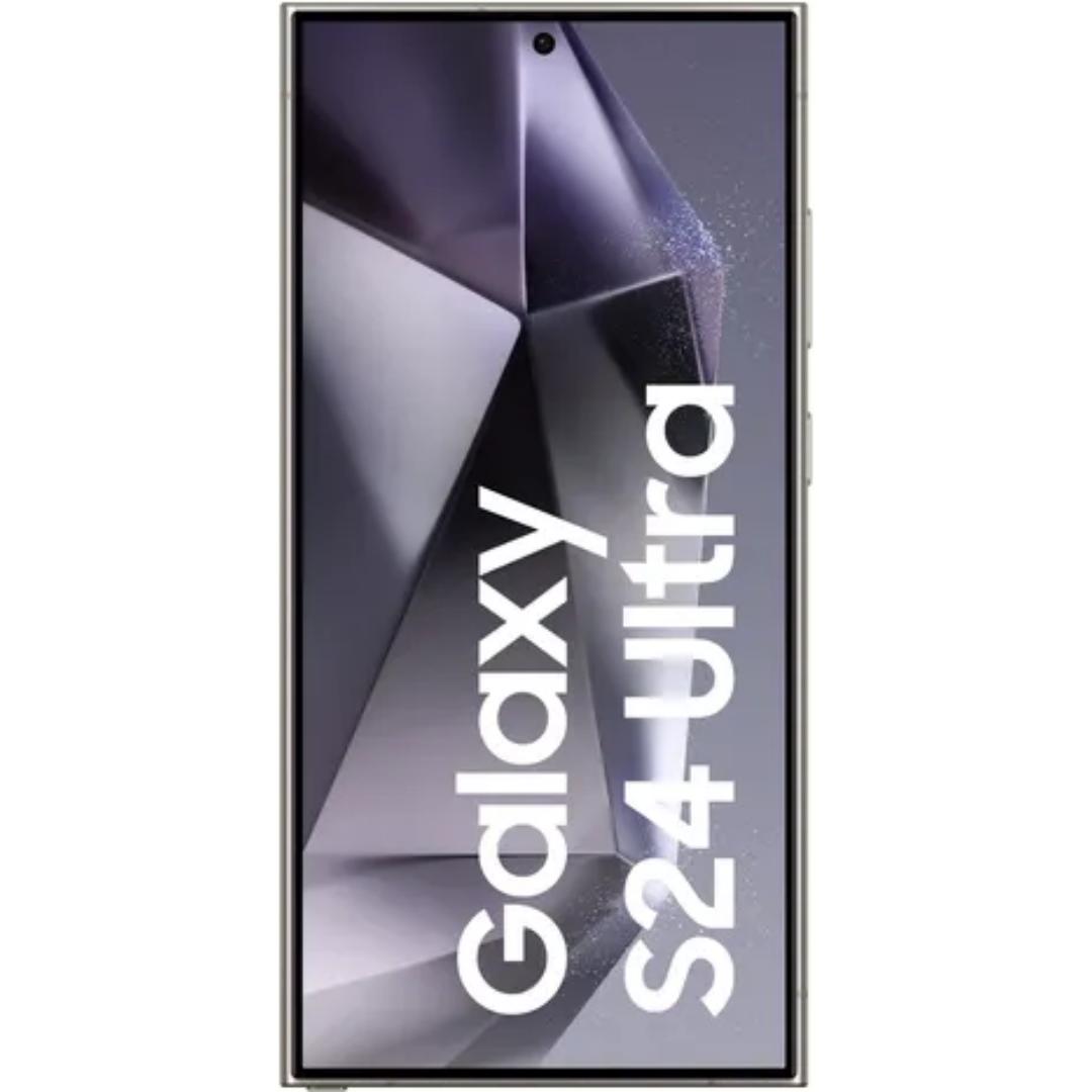 Samsung 17.27 Centimeter (6.8) Galaxy S24 Ultra 5G 12/256GB Quad Rear Camera 200 MP + 50 MP + 12 MP + 10 MP, 12 MP Front Camera Quad HD+ Dynamic AMOLED 2X Display Qualcomm Snapdragon 8 Gen 3, Octa Core Processor Smartphones Mobile