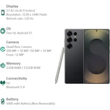 Samsung 17.53 Centimeter (6.9) Galaxy S25 Ultra 5G Quad Rear Camera 200 MP + 50 MP + 50 MP + 10 MP, 12MP Front Camera Quad HD+ Dynamic AMOLED 2X Display Qualcomm Snapdragon 8 Elite Octa Core Processor Smartphones Mobile