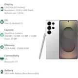 Samsung 17.53 Centimeter (6.9) Galaxy S25 Ultra 5G Quad Rear Camera 200 MP + 50 MP + 50 MP + 10 MP, 12MP Front Camera Quad HD+ Dynamic AMOLED 2X Display Qualcomm Snapdragon 8 Elite Octa Core Processor Smartphones Mobile