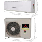 Mitsubishi 1.60 T SRK20CSS-S6/A 3 Star Jet Air Flow, 3D Auto Cooling, Copper Condenser, Self-Clean, Fixed Speed Non-Inverter Split Air Conditioner (2026 Model, White)