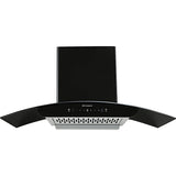 FABER 90 Centimeter SUNNY IN HC SC FL LG 90 1200m³/hr Ducted with Touch & Gesture Control Auto Clean Wall Mounted Chimney (Black)