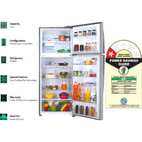 LG 412.0 L GL-T432APZR.DPZZEBN 1 Star Smart Diagnosis with Smart Inverter Compressor Convertible Frost Free Double Door Refrigerator (Shiny Steel Finish)