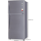 LG 412.0 L GL-T432APZR.DPZZEBN 1 Star Smart Diagnosis with Smart Inverter Compressor Convertible Frost Free Double Door Refrigerator (Shiny Steel Finish)