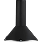 FABER 60 Centimeter Combo (HOOD TENDER 3D PB BK 60+MIXER) 1095m3/hr Push Buttons Wall Mounted Chimney (Black)